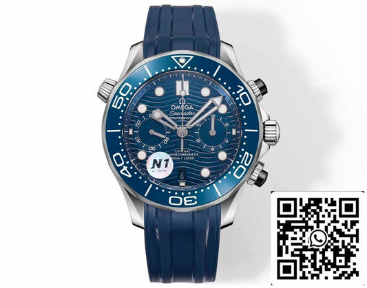Omega Seamaster Collection 210.30.44.51.03.001 1:1 Best Edition N1 Fabbrica Rubber cinturino
