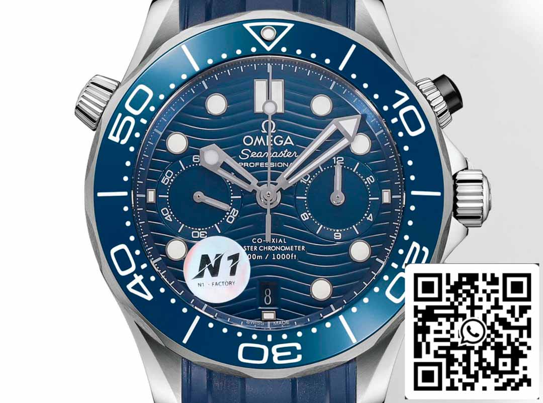 Colección Omega Seamaster 210.30.44.51.03.001 1:1 Mejor Edición N1 Fabbrica Cinturino de caucho