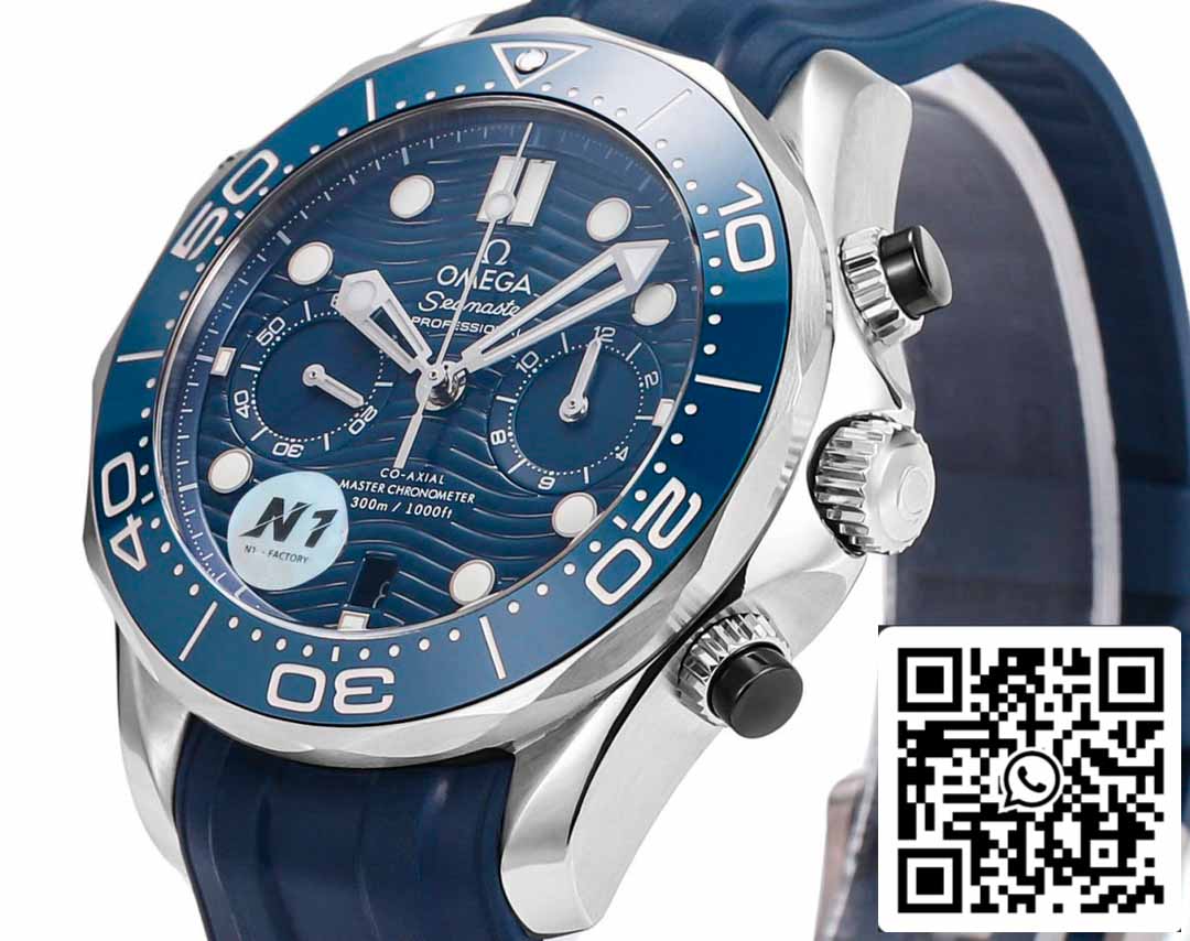 Colección Omega Seamaster 210.30.44.51.03.001 1:1 Mejor Edición N1 Fabbrica Cinturino de caucho