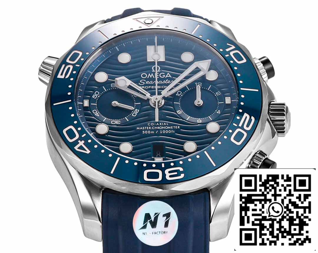 Colección Omega Seamaster 210.30.44.51.03.001 1:1 Mejor Edición N1 Fabbrica Cinturino de caucho