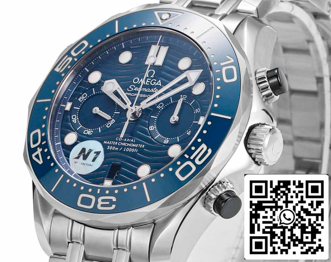 Omega Seamaster Collection 210.30.44.51.03.001 1:1 Best Edition N1 Fabrica Mostrador Azul