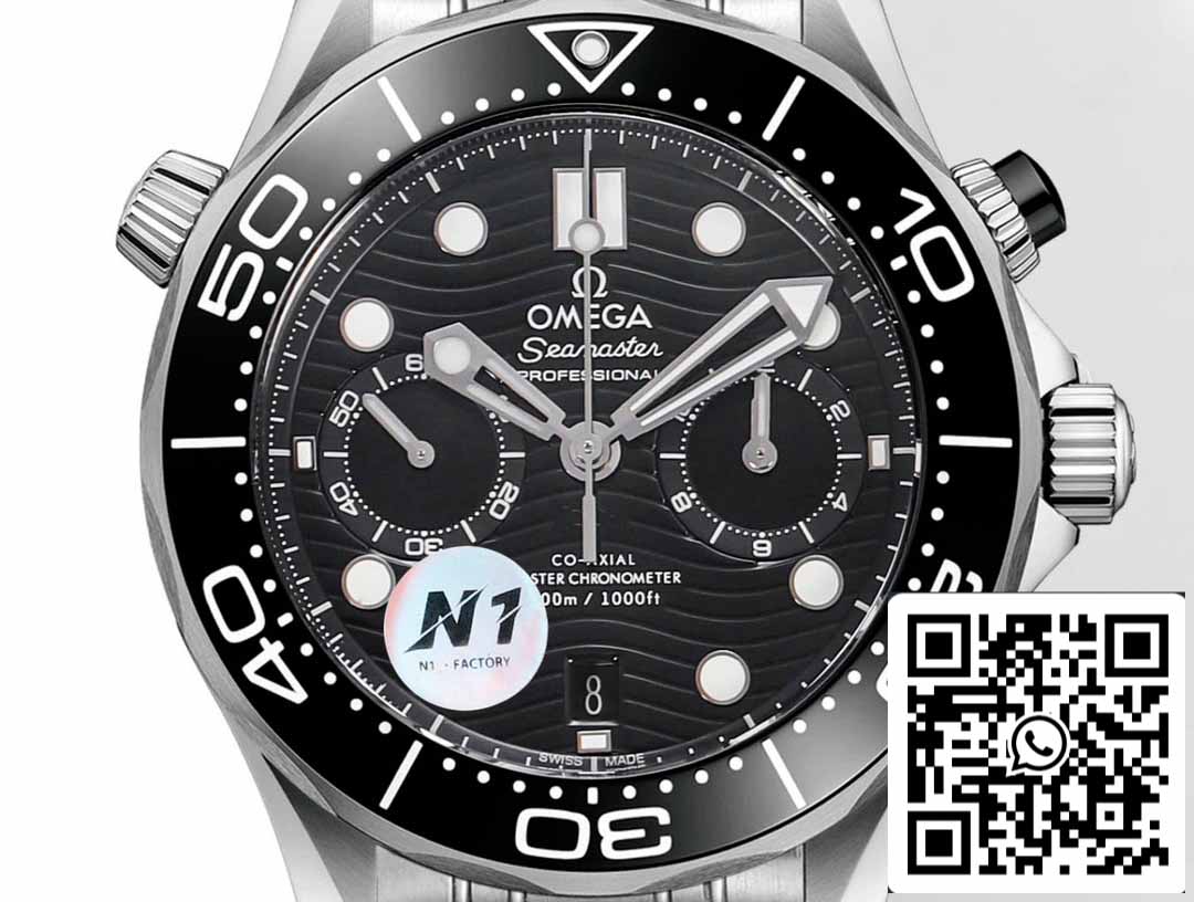 Omega Seamaster 210.30.44.51.01.001 Diver 300m 1:1 Melhor Edição N1 Fabrica Mostrador Preto