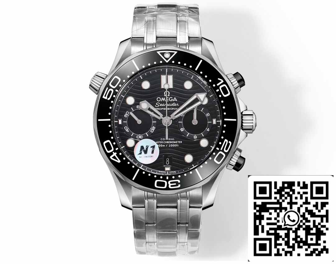 Omega Seamaster 210.30.44.51.01.001 Diver 300m 1:1 Melhor Edição N1 Fabrica Mostrador Preto