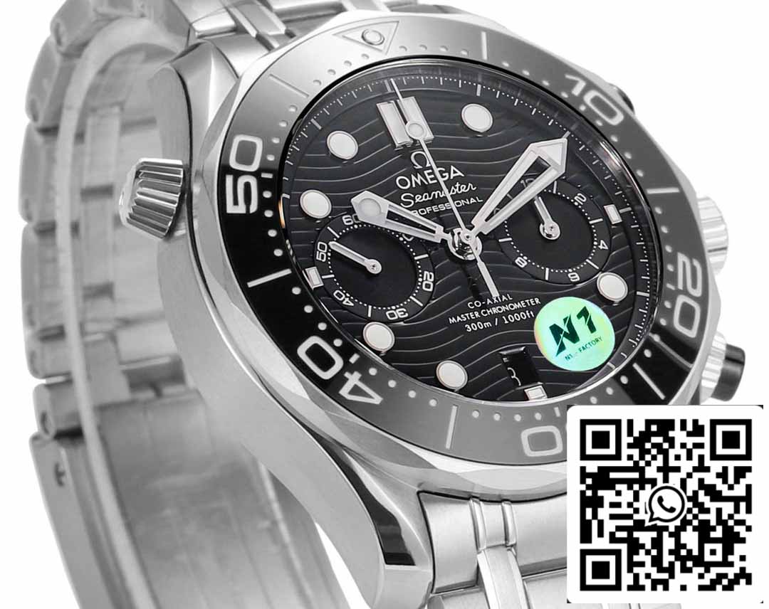 Omega Seamaster 210.30.44.51.01.001 Diver 300m 1:1 Melhor Edição N1 Fabrica Mostrador Preto