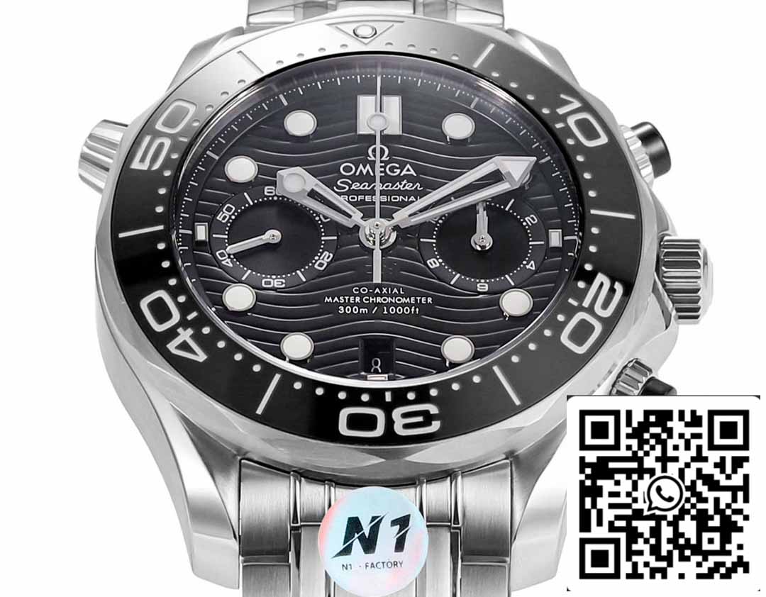 Omega Seamaster 210.30.44.51.01.001 Diver 300m 1:1 Melhor Edição N1 Fabrica Mostrador Preto