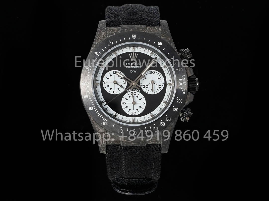 Rolex Daytona Paul Newman NTPT Carbonio 1:1 Melhor Clone Diw Custom 4130 movimento