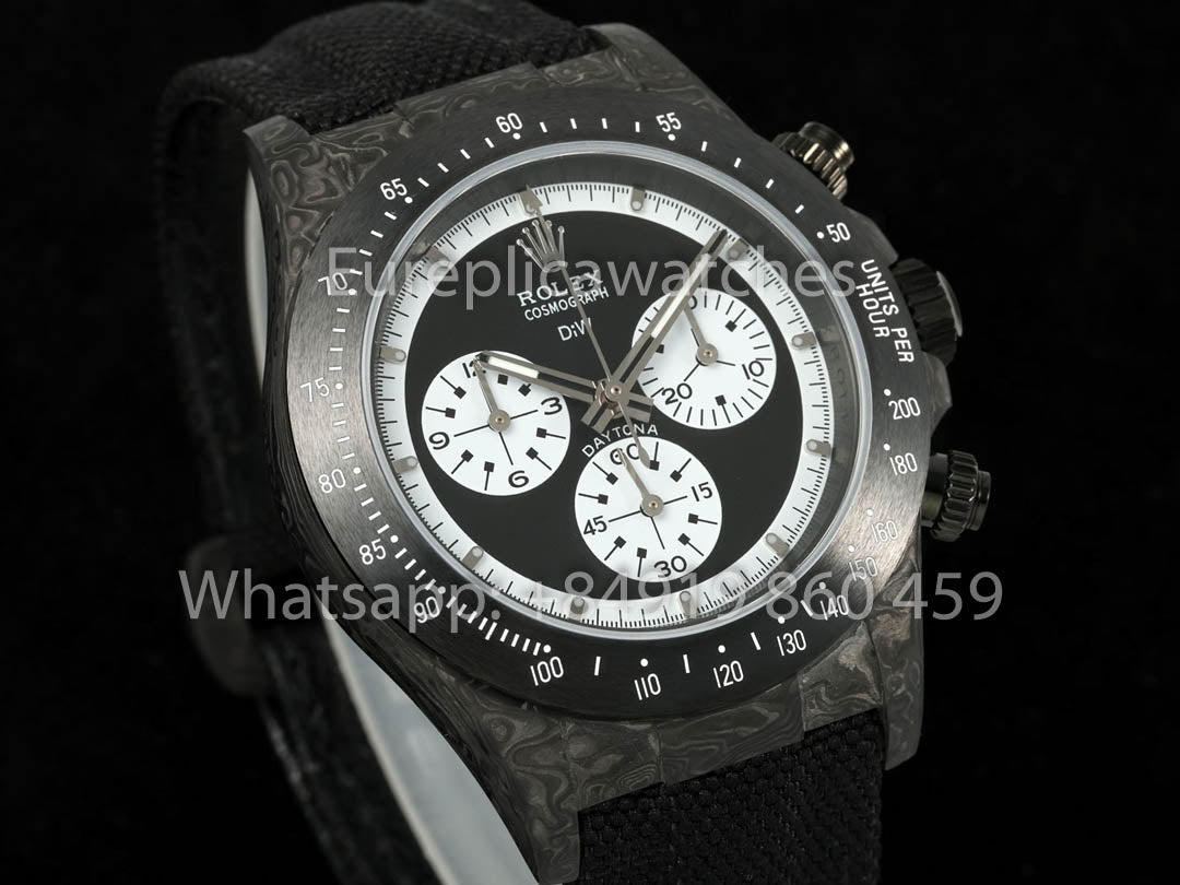 Rolex Daytona Paul Newman NTPT Carbonio 1:1 Melhor Clone Diw Custom 4130 movimento