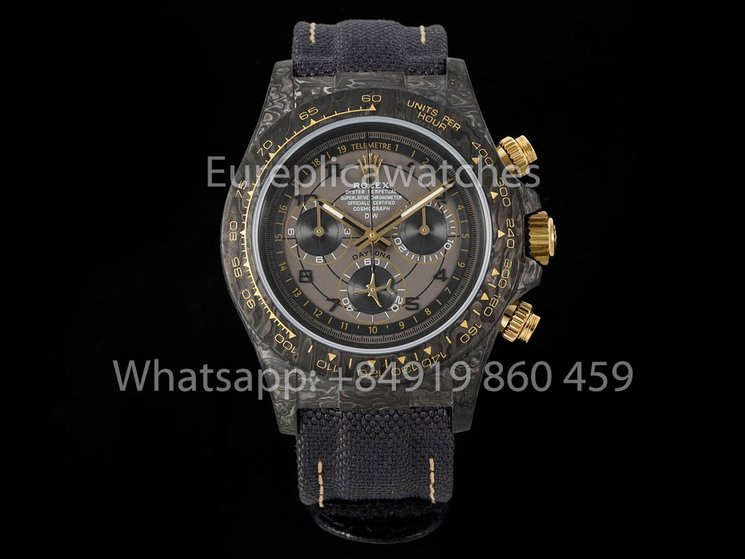 Rolex Daytona Aviva Grigio 01/11  NTPT Carbonio 1:1 Best Clone Diw Custom 4130 movimento