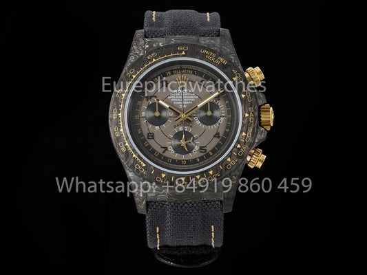 Rolex Daytona Aviva Grigio 01/11  NTPT Carbonio 1:1 Best Clone Diw Custom 4130 movimento