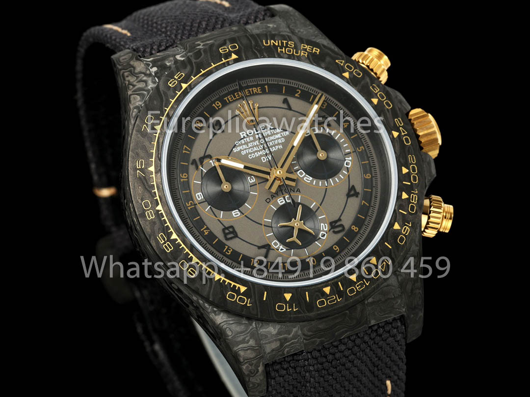 Rolex Daytona Aviva Grigio 01/11  NTPT Carbonio 1:1 Best Clone Diw Custom 4130 movimento