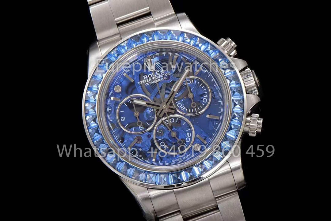 Rolex Daytona Arolla Project with Blue Dial Skeleton Watch 1:1 Best Clone