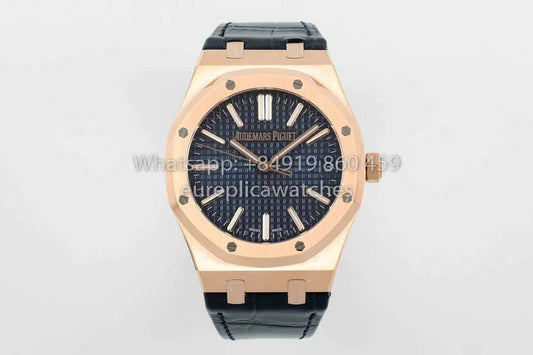 Audemars Piguet Royal Oak 15510ST de IPF Fabbrica 1:1 Mejor clon quadrante blu Pelle cinturino