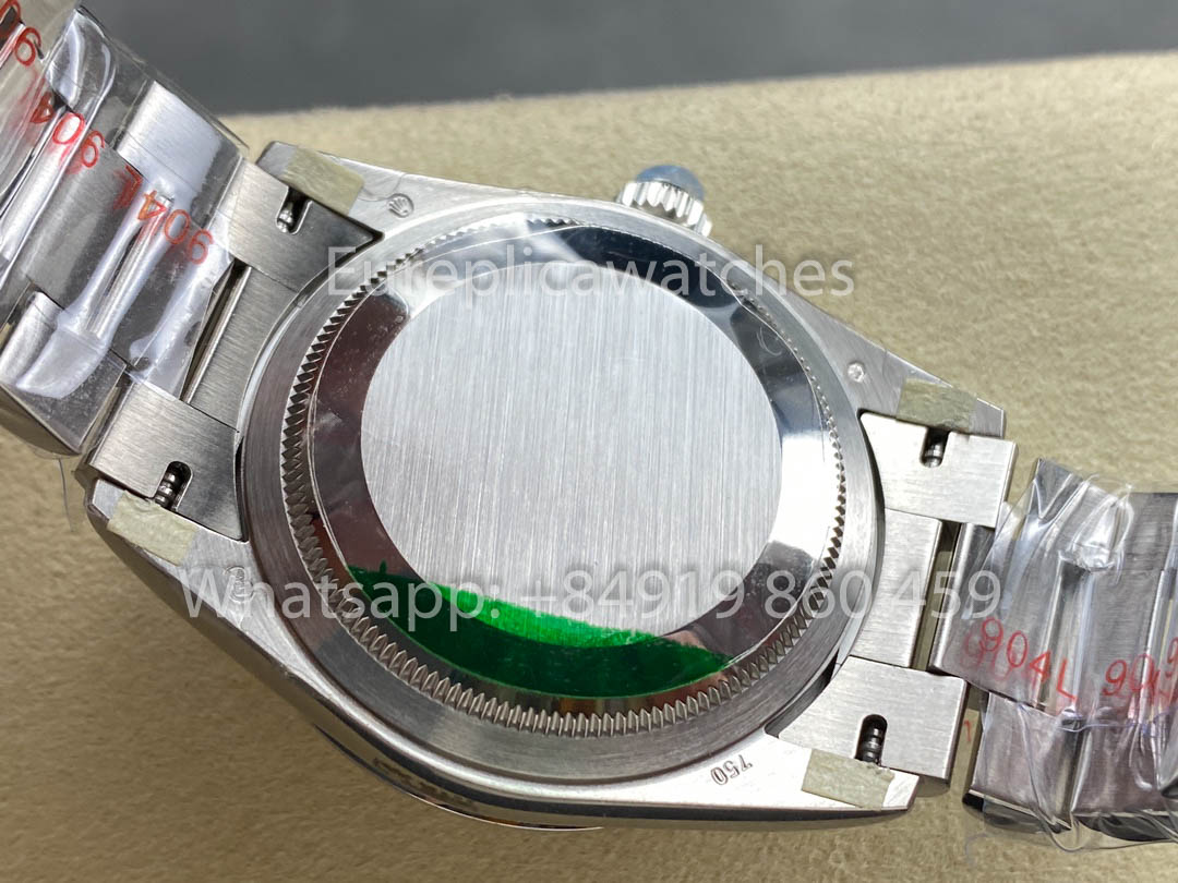Rolex Day Date  128236-0024 Bianco Oro 1:1 Best Clone 8+ Fabbrica Counterweight Versione