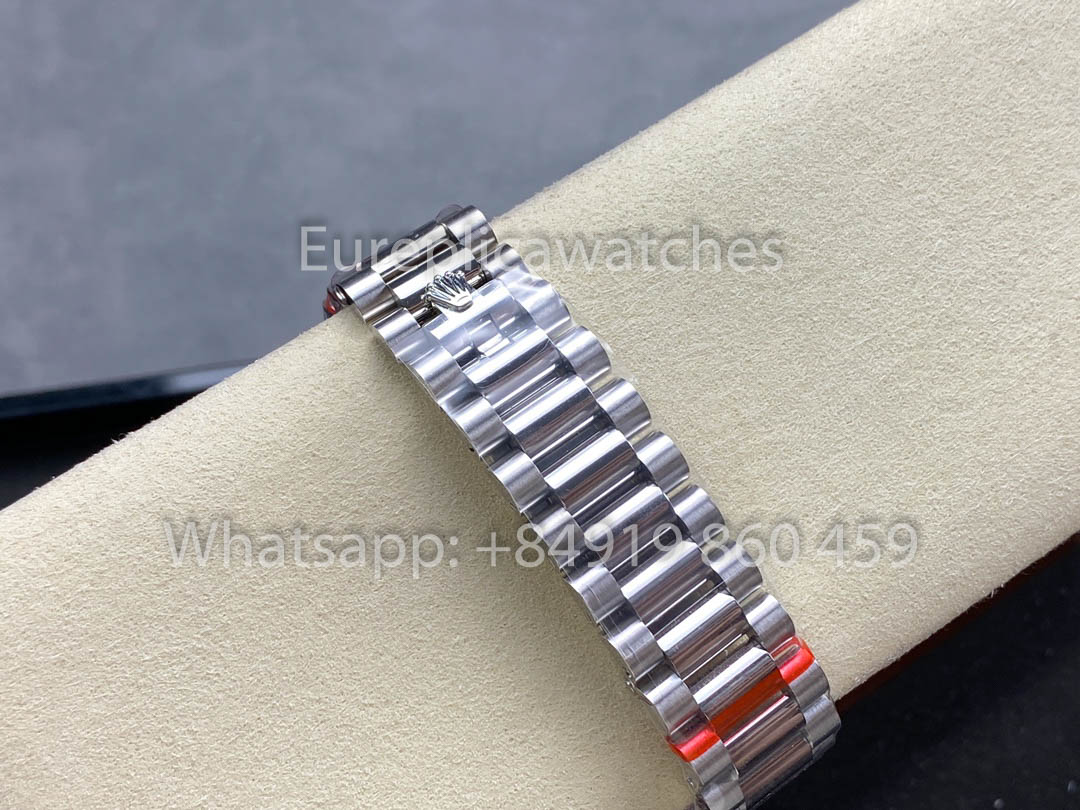 Rolex Day Date  128239-0023 Bianco Oro 1:1 Best Clone 8+ Fabbrica Counterweight Versione