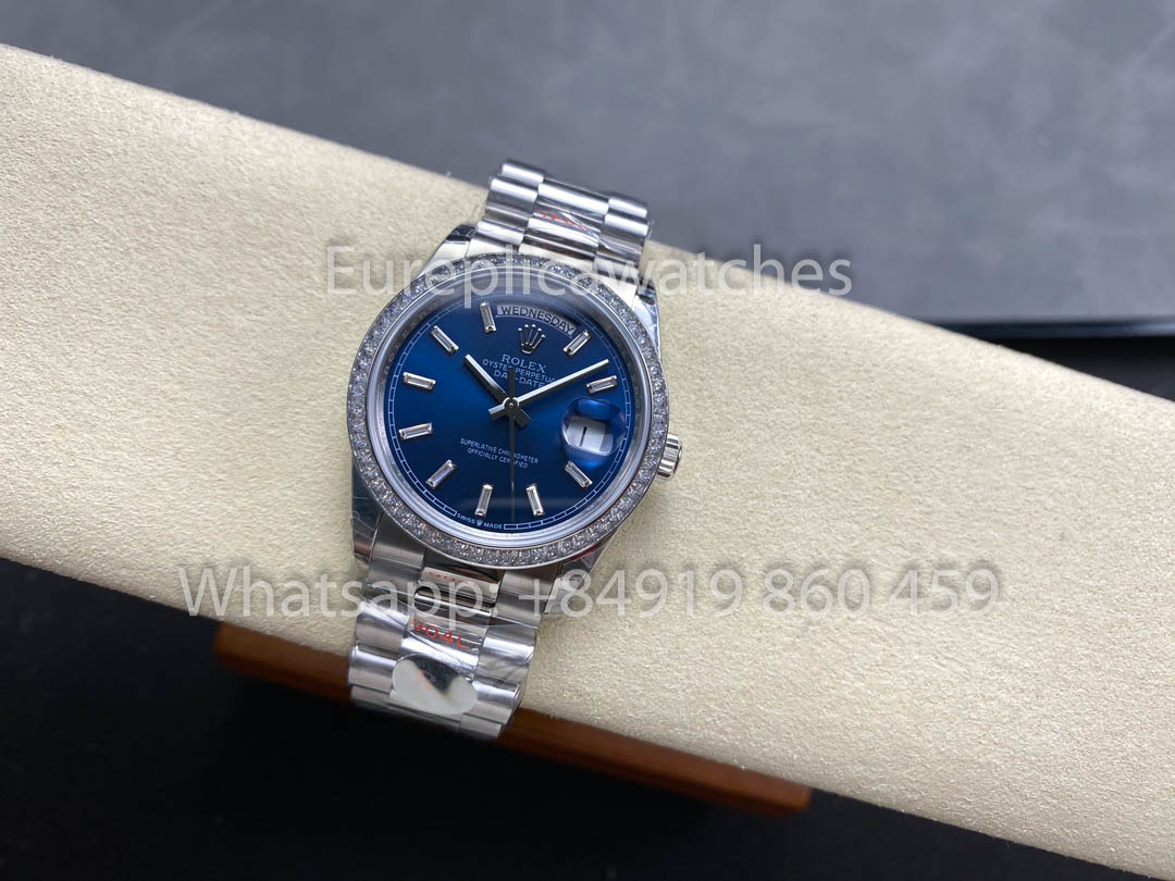 Rolex Day Date  m128399tbr Bianco Oro 1:1 Best Clone 8+ Fabbrica Counterweight Versione