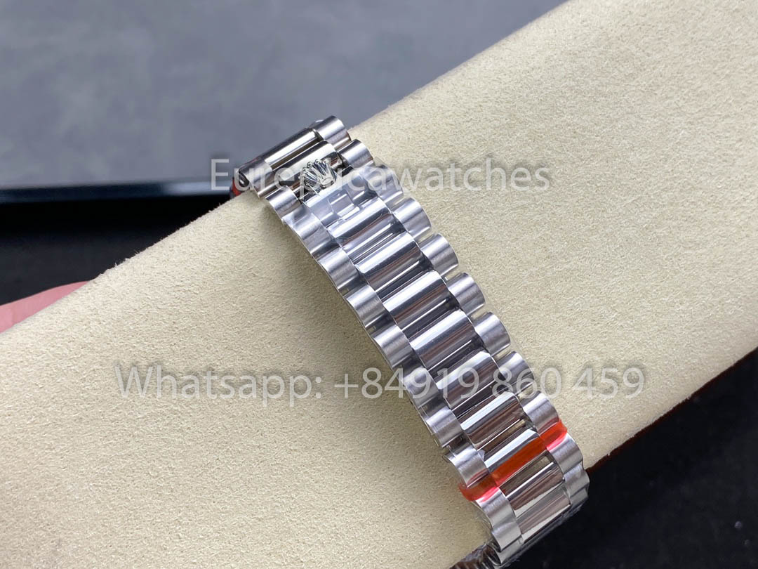 Rolex Day Date  128239-0023 Bianco Oro 1:1 Best Clone 8+ Fabbrica Counterweight Versione