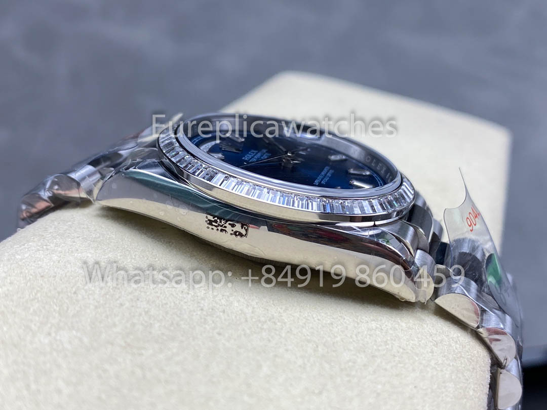 Rolex Day Date  m128399tbr Bianco Oro 1:1 Best Clone 8+ Fabbrica Counterweight Versione