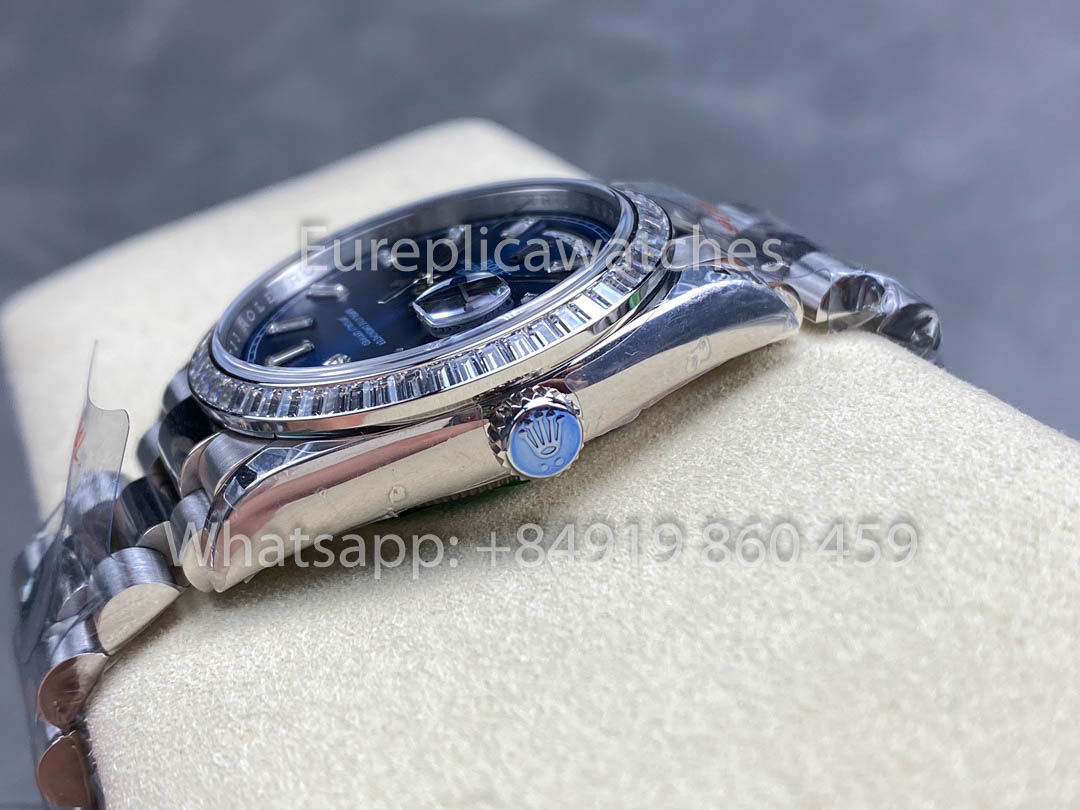 Rolex Day Date  m128399tbr Bianco Oro 1:1 Best Clone 8+ Fabbrica Counterweight Versione