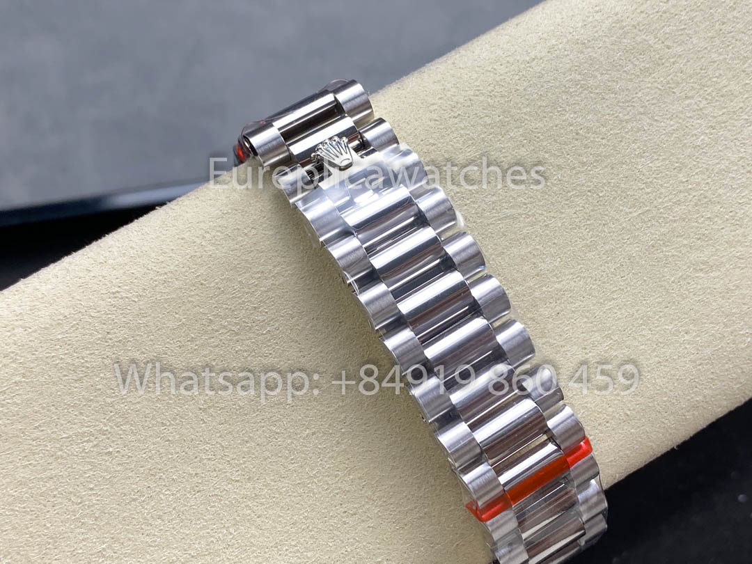 Rolex Day Date m128396tbr-0016 Bianco Oro 1:1 Best Clone 8+ Fabbrica Counterweight Versione
