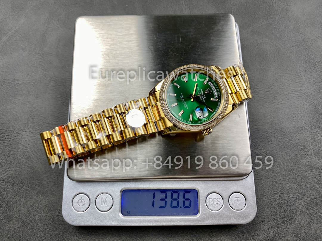 Rolex Day Date 128398TBR-0035 Yellow Oro  1:1 Best Clone 8+ Fabbrica Counterweight Versione