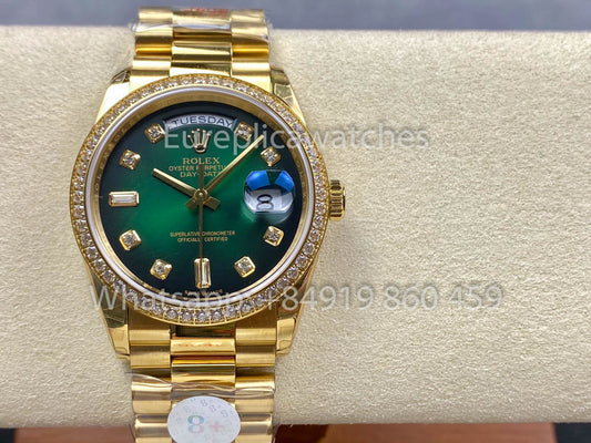 Rolex Day Date 128239-0035 Yellow Oro  1:1 Best Clone 8+ Fabbrica Counterweight Versione
