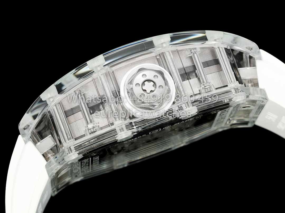 Richard Mille RM 56-02 Tourbillon 1:1 Best Clone RM Fabbrica White Dial and White cinturino