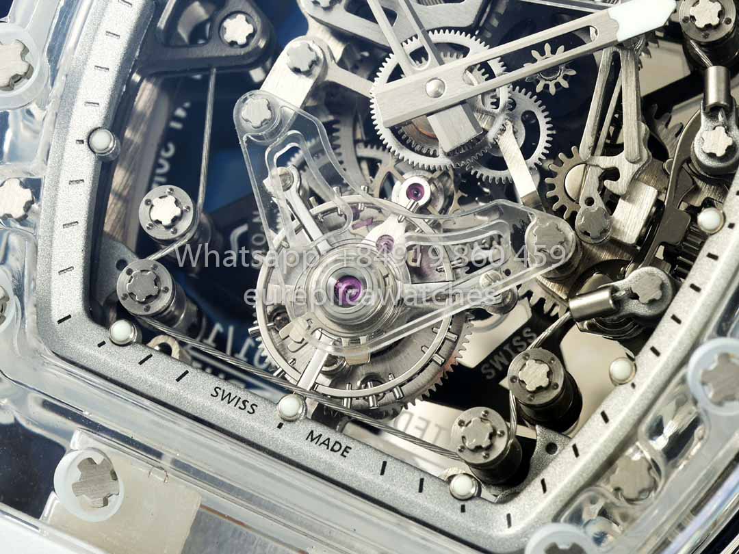 Richard Mille RM 56-02 Tourbillon 1:1 Best Clone RM Fabbrica White Dial and White cinturino