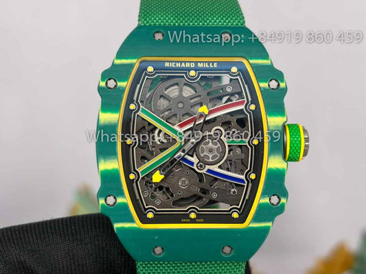 replica Richard Mille RM67-02 Sprint 48MM Wayde Van Niekerk Green  1:1 Best Clone V2