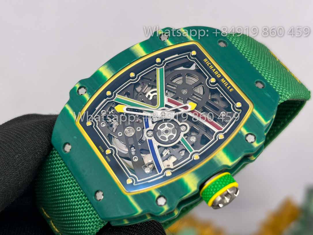 replica Richard Mille RM67-02 Sprint 48MM Wayde Van Niekerk Green  1:1 Best Clone V2