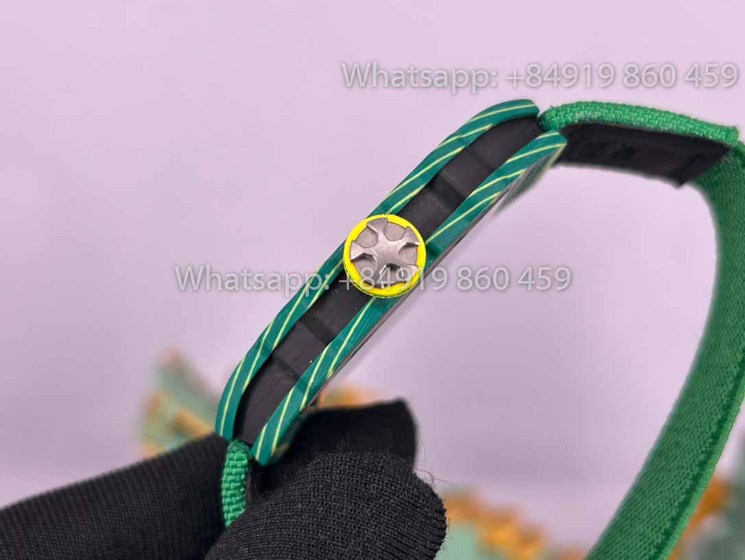 replica Richard Mille RM67-02 Sprint 48MM Wayde Van Niekerk Green  1:1 Best Clone V2