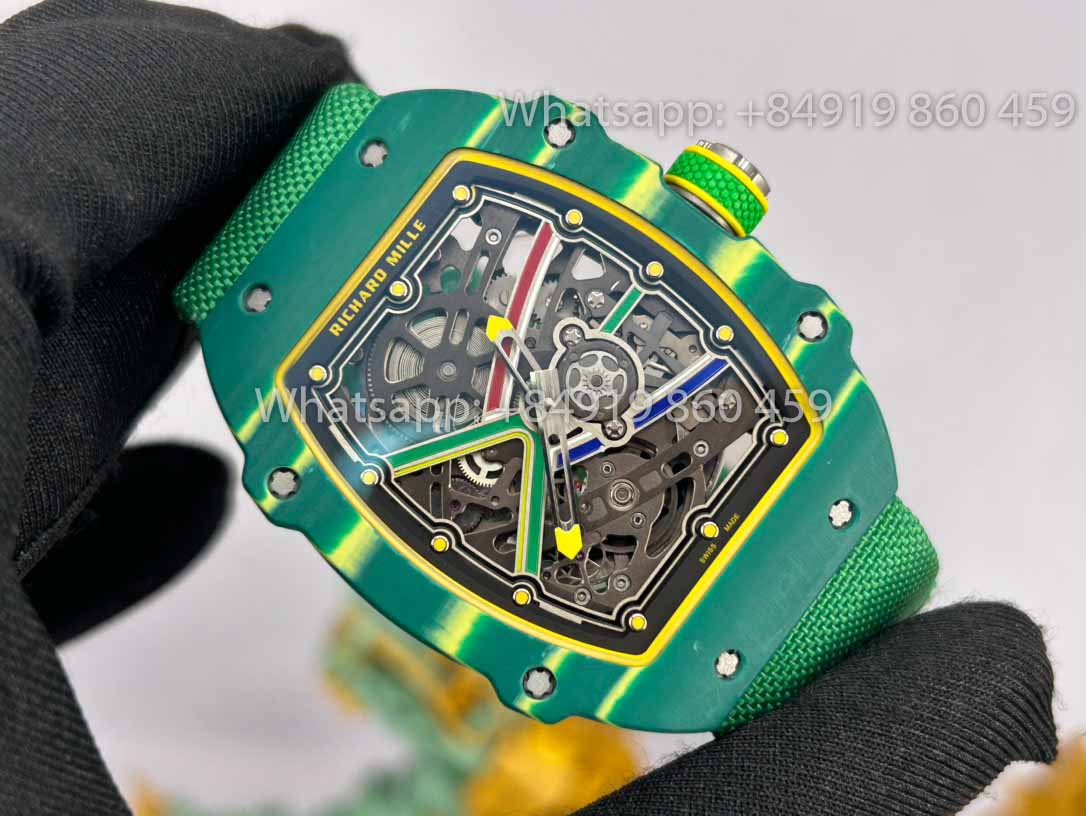 replica Richard Mille RM67-02 Sprint 48MM Wayde Van Niekerk Green  1:1 Best Clone V2