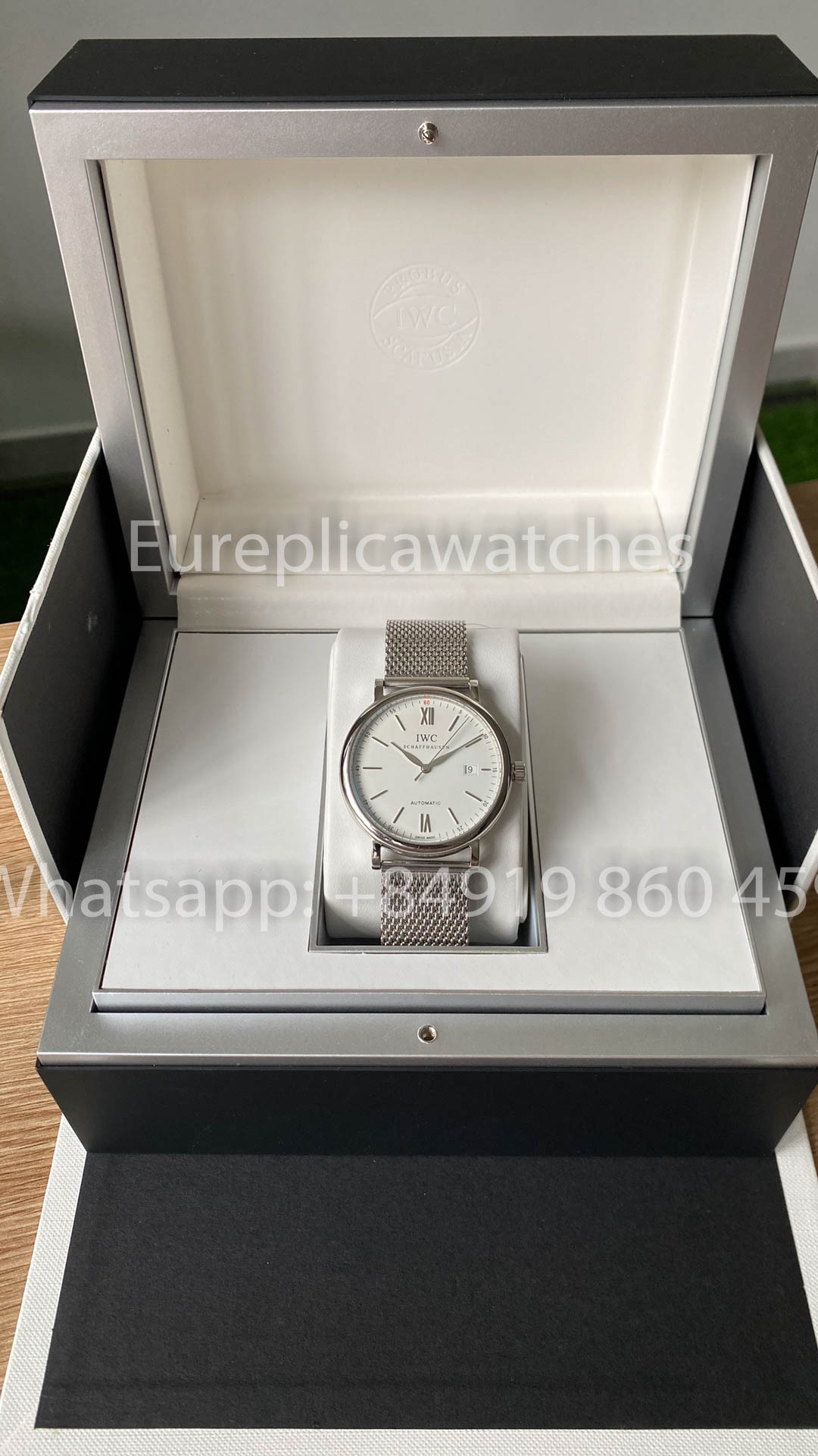 Reloj automático IWC Portofino IW356501 de 40 mm, 1:1, mejor clon A+, correa de malla Fabbrica