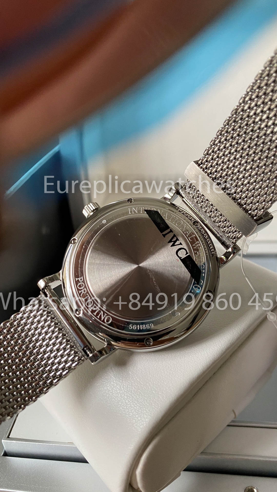 Reloj automático IWC Portofino IW356518 de 40 mm, 1:1, mejor clon A+, correa de malla Fabbrica