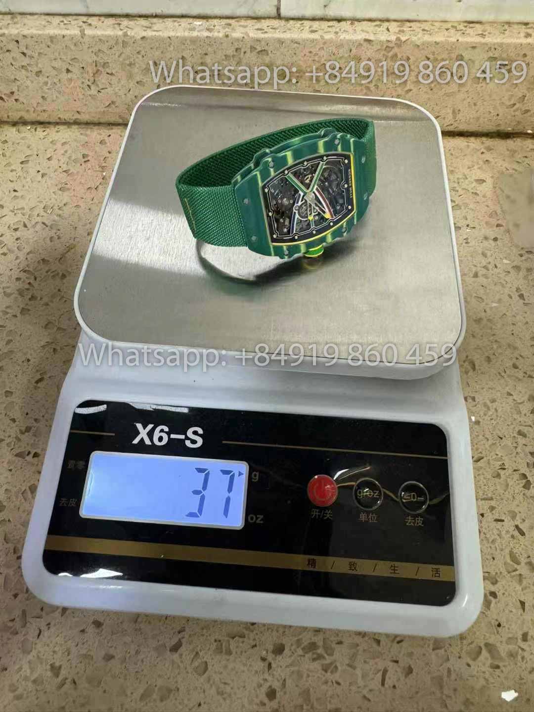 replica Richard Mille RM67-02 Sprint 48MM Wayde Van Niekerk Green  1:1 Best Clone V2