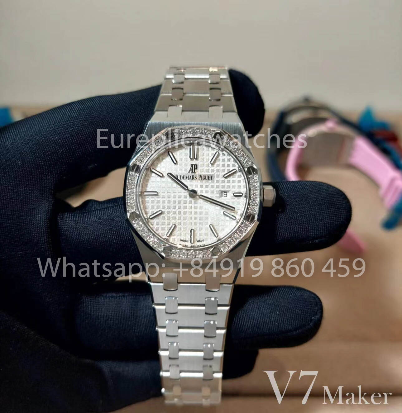Audemars Piguet Royal Oak 67651OR Ladies’ Quartz Watch 1:1 Best Clone V7 Fabbrica SS