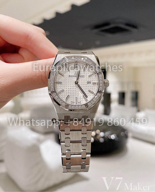Audemars Piguet Royal Oak 67651OR Ladies’ Quartz Watch 1:1 Best Clone V7 Fabbrica SS