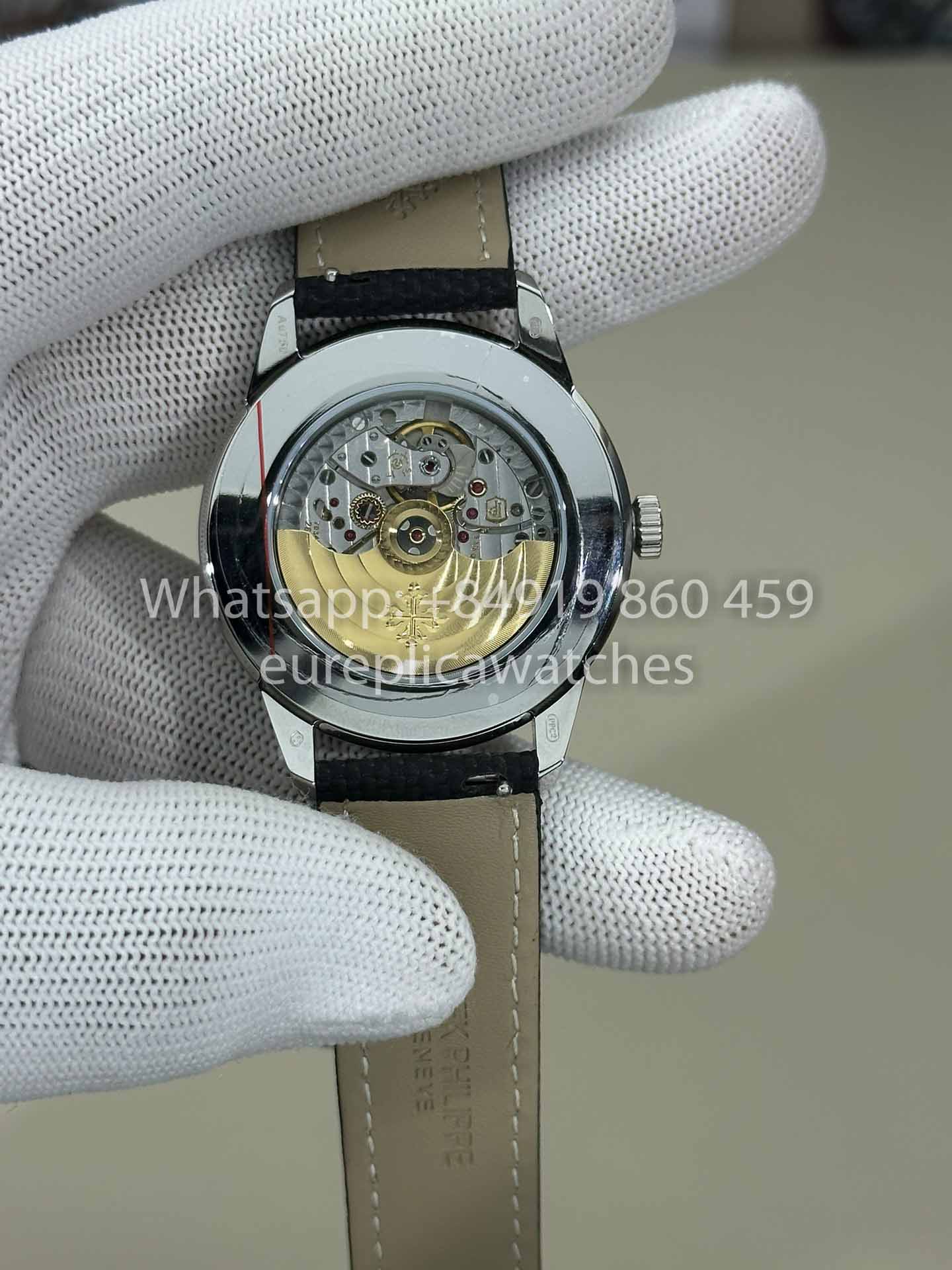 Patek Philippe Calatrava 5226G-001 Fabric cinturino 1:1 Best Clone GR upgraded luminous Versione