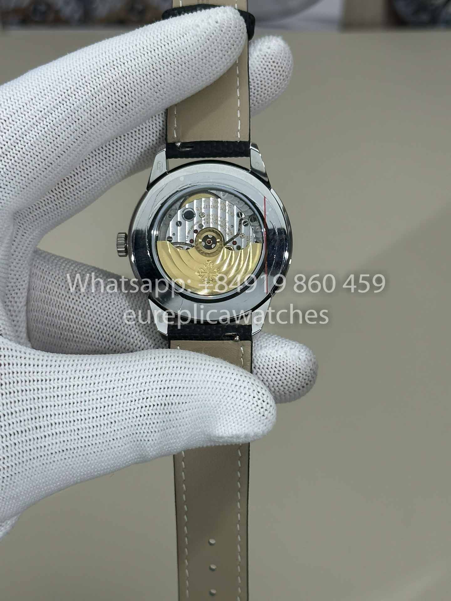Patek Philippe Calatrava 5226G-001 Fabric cinturino 1:1 Best Clone GR upgraded luminous Versione