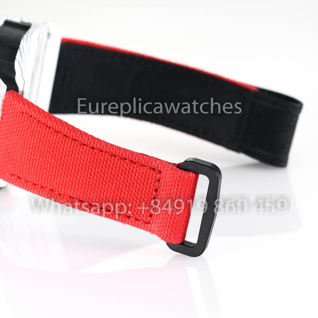 Richard Mille RM35-01 Bianco Carbonio 1:1 Mejor clon BBR Fabbrica V2 Rojo Velcro cinturino