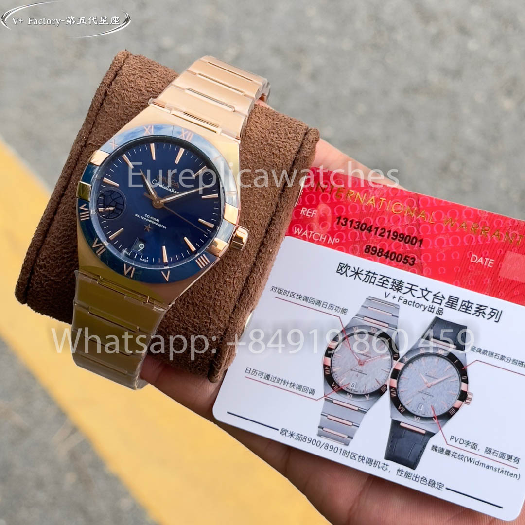 Omega Constellation 131.50.39.20.03.001 Rose gold 41 mm 1:1 Best Clone V+ Fabbrica