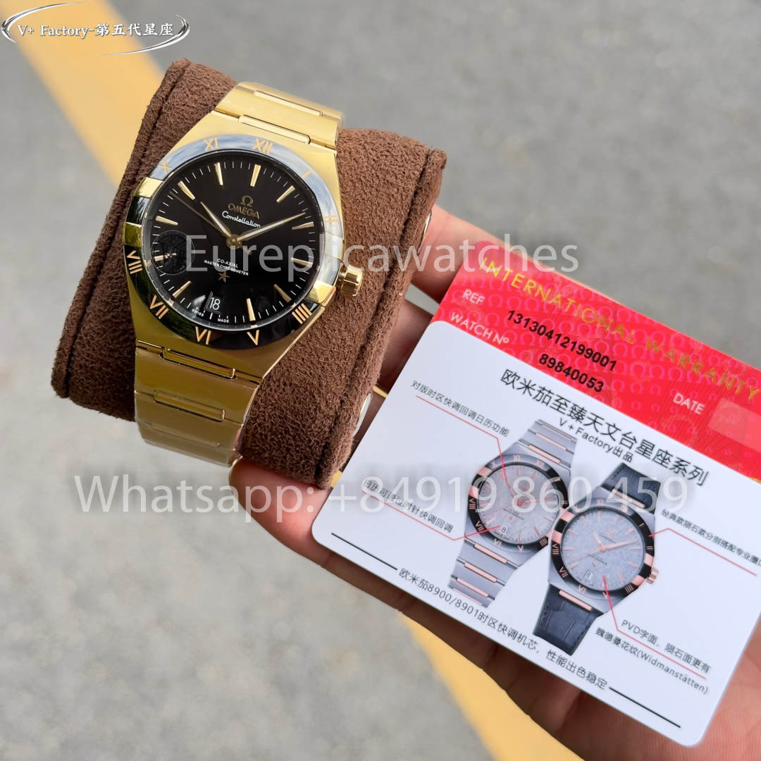 Omega Constellation 131.23.41.02.15 Oro amarillo 41 mm 1:1 Mejor clon V+ Fabbrica