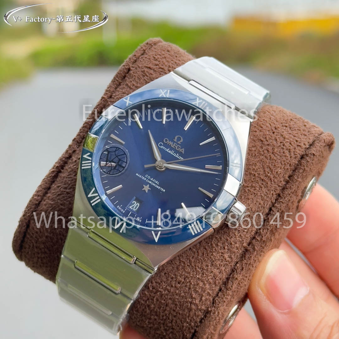 Omega Constellation Chronometer 131.33.41.21.03.001  Blue Dial 1:1 Best Clone V+ Fabbrica