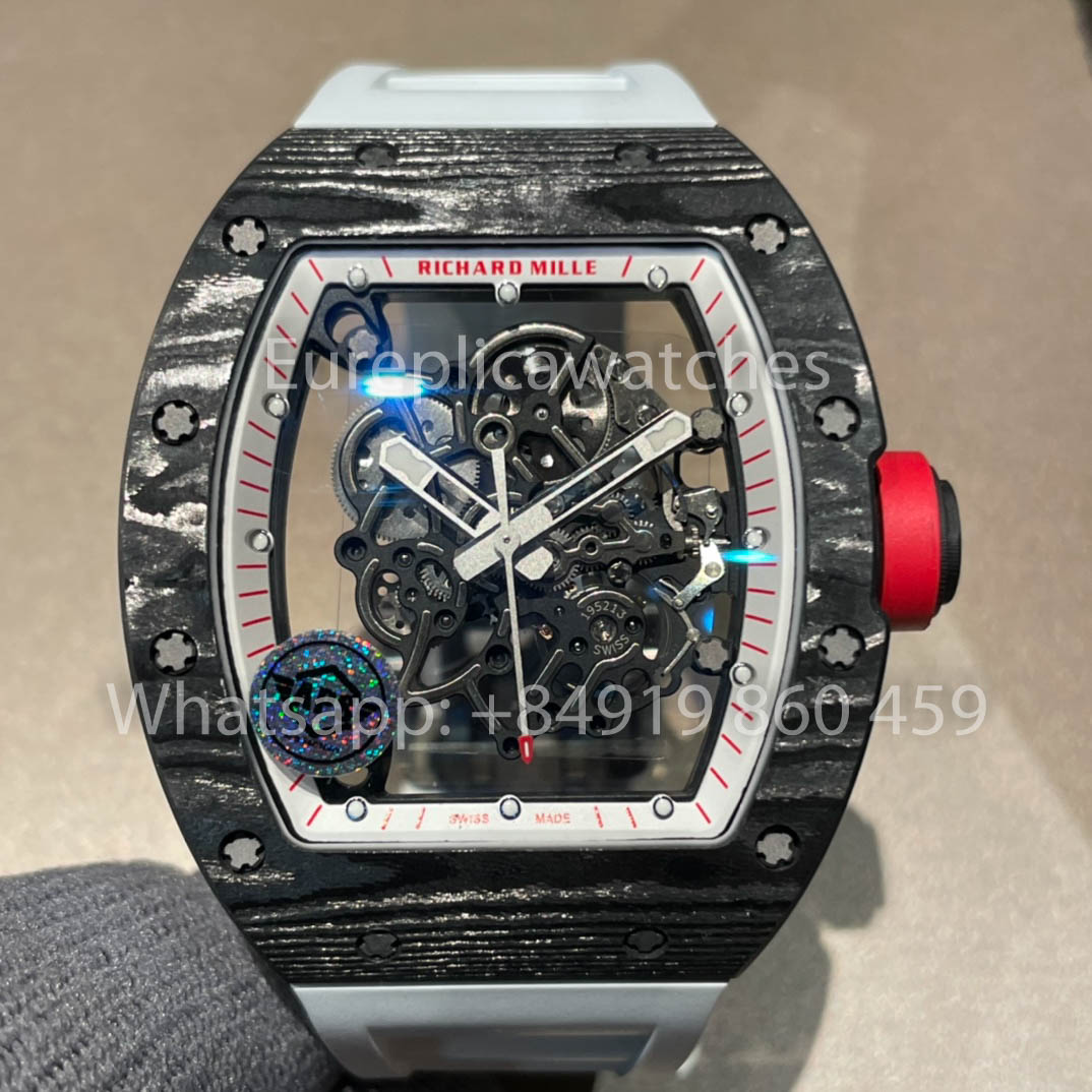 RICHARD MILLE RM055 fibra di carbonio Cassa 1:1 Best Clone APS Fabbrica Red  Crown