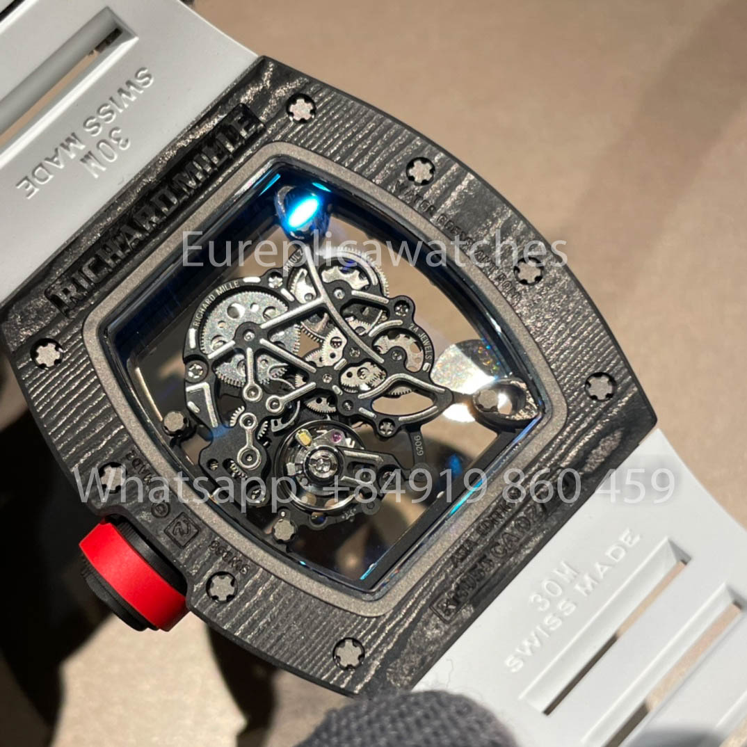RICHARD MILLE RM055 fibra di carbonio Cassa 1:1 Best Clone APS Fabbrica Red  Crown