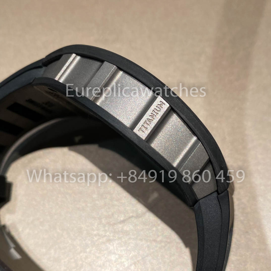 RICHARD MILLE RM055 fibra di carbonio Cassa 1:1 Best Clone APS Fabbrica quadrante bianco Nero Crown