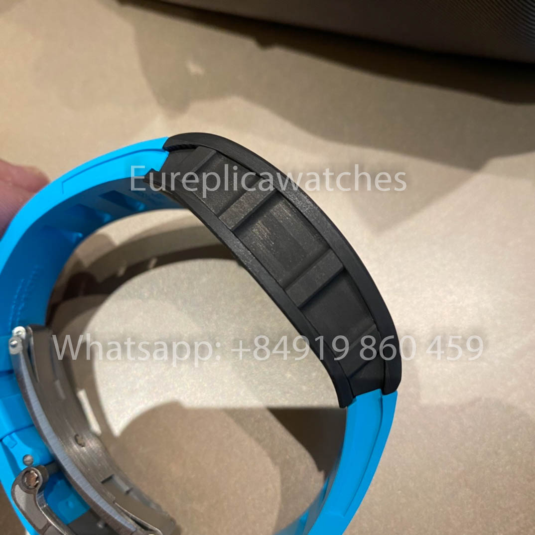 RICHARD MILLE RM055 fibra de carbono Cassa 1:1 Best Clone APS Fabbrica quadrante blu
