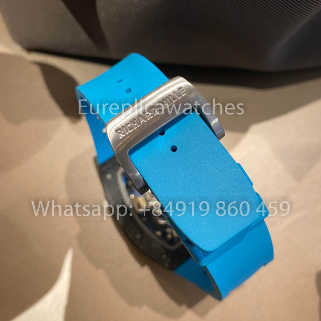 RICHARD MILLE RM055 fibra de carbono Cassa 1:1 Best Clone APS Fabbrica quadrante blu
