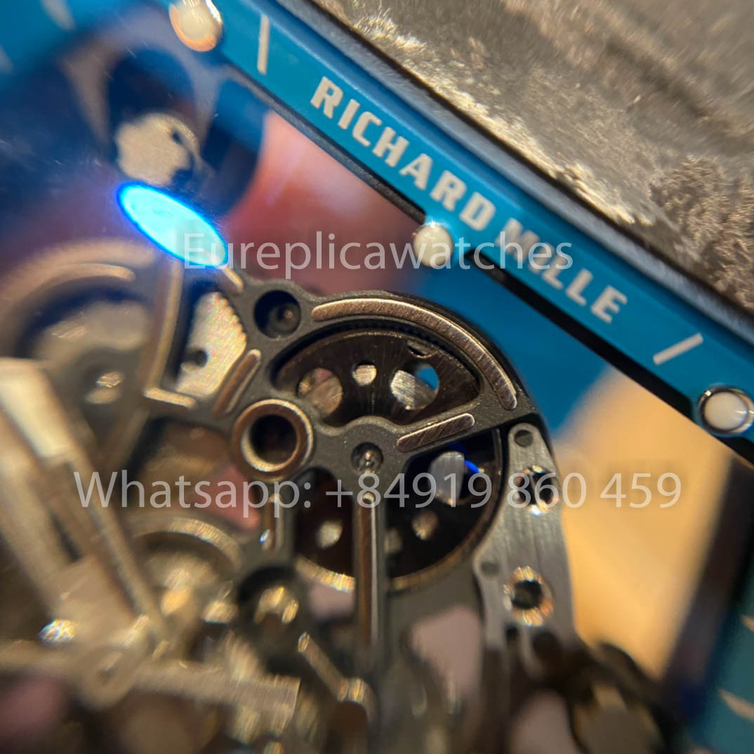RICHARD MILLE RM055 fibra de carbono Cassa 1:1 Best Clone APS Fabbrica quadrante blu