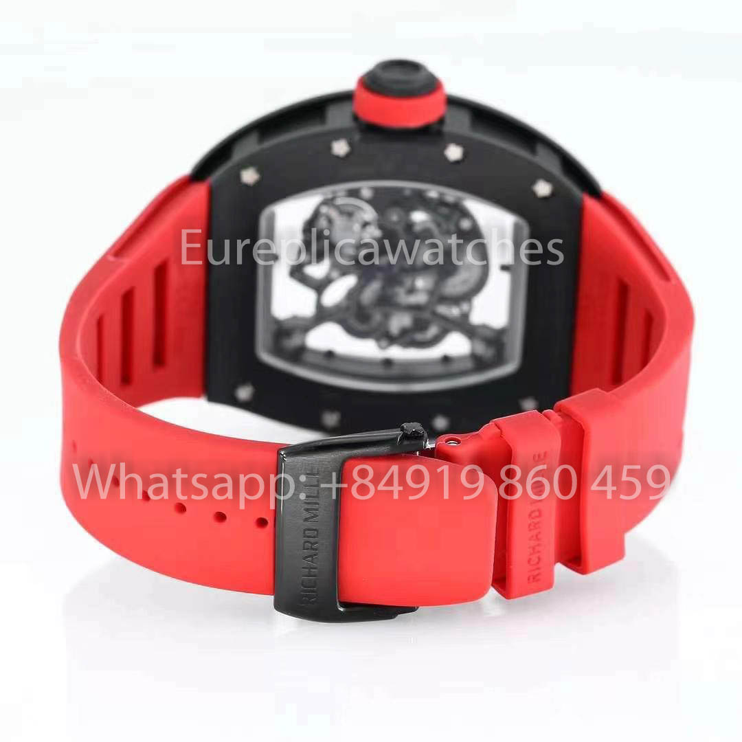 RICHARD MILLE RM055 ceramica Cassa 1:1 Best Clone APS Fabbrica Red cinturino