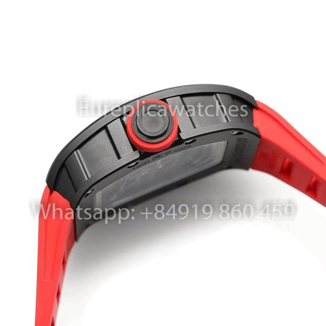 RICHARD MILLE RM055 ceramica Cassa 1:1 Best Clone APS Fabbrica Red cinturino